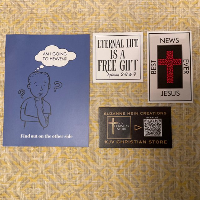 Bästa nyheter någonsin John 3:16 Gospel Tract Visitkort (Skapare uppladdad)