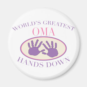 Bästa Oma för allt T-shirt Magnet