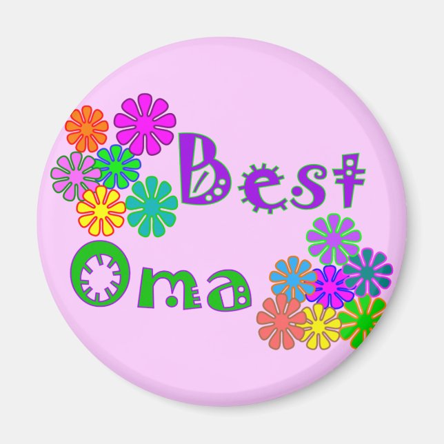 Bästa Oma Mors dag-gåvor Magnet (Framsidan)