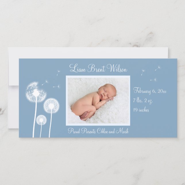 Bästa Önskemål!!!! Födelsemeddelande 2 (blått) Meddelande (Framsida)