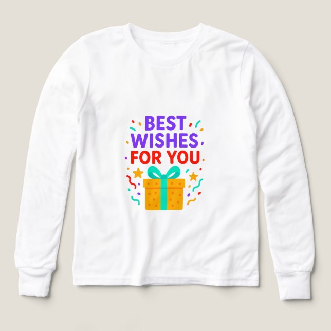 Bästa Önskemål för dig - Färg presentruta T Shirt (Design framsida)