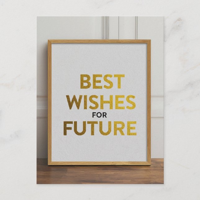 Bästa Önskemål för din framtid Vykort (Framsida)