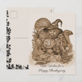 Bästa Önskemål för ett Happy thanksgiving Helg Vykort
