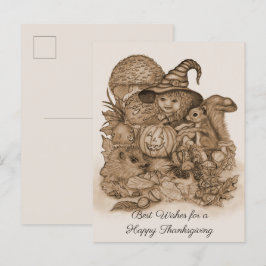 Bästa Önskemål för ett Happy thanksgiving Meddelande Vykort