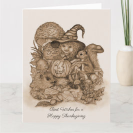 Bästa Önskemål för ett Happy thanksgiving Tack Kort