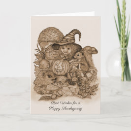 Bästa Önskemål för ett Happy thanksgiving Tack Kort