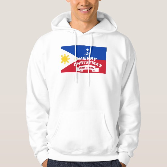 Bästa Önskemål för God jul och Gott nytt år Hoodie (Framsida)