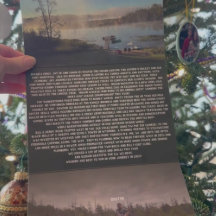 Bästa Önskemål för nyårsfoto & Julafton Brev Tri