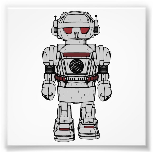 Bästa Önskemål från Leksak Robot med atomkraft Fototryck (Framsidan)