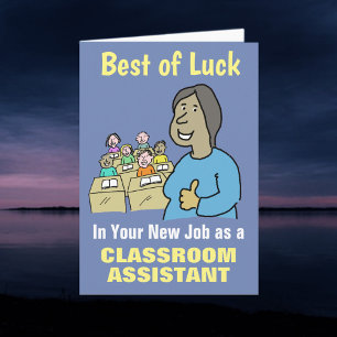 Bästa Önskemål i ditt nya jobb som klassrumsassist Kort