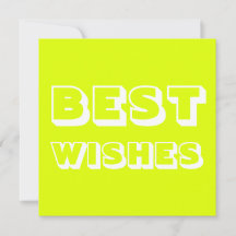 Bästa Önskemål, Lycka till, chartreuse vit