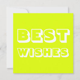Bästa Önskemål, Lycka till, chartreuse vit
