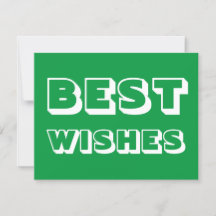 Bästa Önskemål, Lycka till, grönt vit