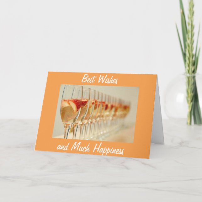 BÄSTA ÖNSKEMÅL OCH MYCKET GLÄDJE FÖR ER KORT (Framsida)