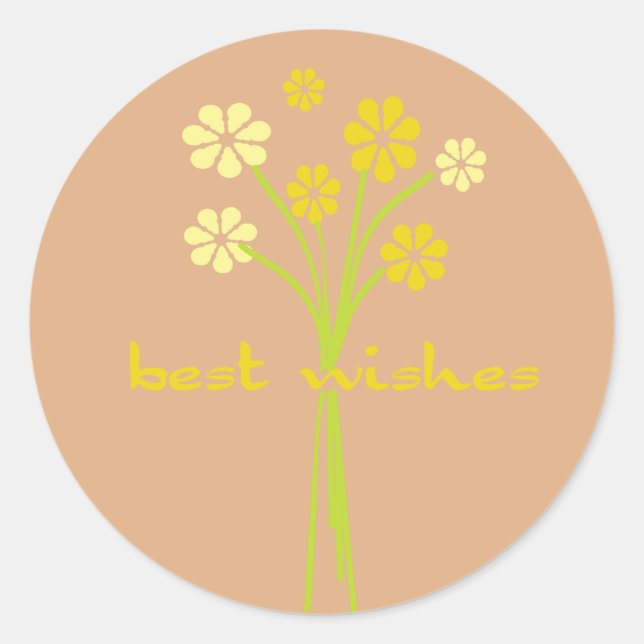 Bästa Önskemål Runt Klistermärke (Framsida)