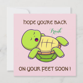 Bästa önskemål - tillbaka på fötter - Bli snart Tack Kort