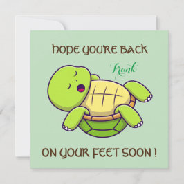 Bästa önskemål - tillbaka på fötter - Bli snart Tack Kort