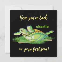 Bästa önskemål-tillbaka på fötter - Skaffa dig sna Tack Kort