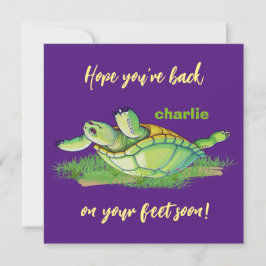 Bästa önskemål-tillbaka på fötter - Skaffa dig sna Tack Kort