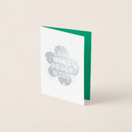 Bästa önskningar. folierat kort