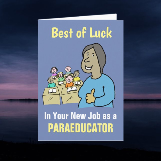 Bästa önskningar för ditt nya jobb som paraeducato kort (Skapare uppladdad)