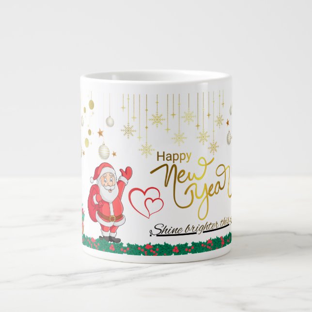 Bästa önskningar Nyårskopp Jumbo Mugg (Framsidan)