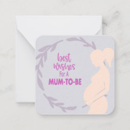 Bästa önskningar till en blivande mamma kort