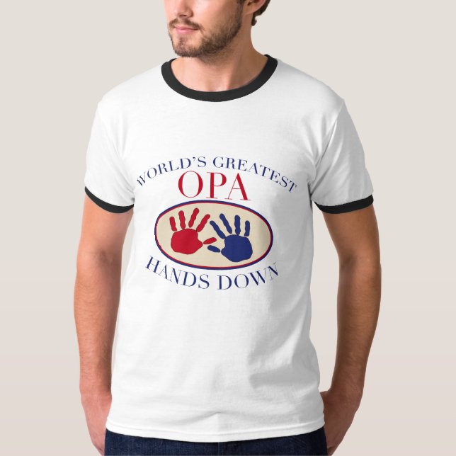 Bästa Opa för allt Tee Shirt (Framsida)