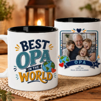 Bästa Opa i Världen Foto Mugg