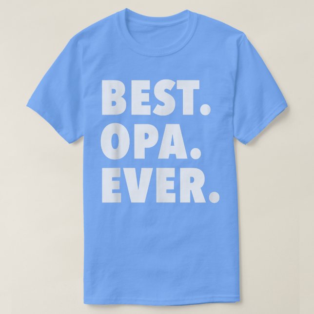Bästa Opa-morfar T Shirt (Design framsida)