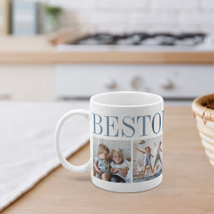 Bästa Opa någonsin 4 fotokollage Grandpa Kaffemugg