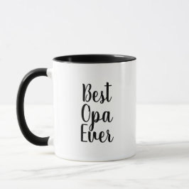 Bästa Opa någonsin Calligraphy Mugg Enkel modern