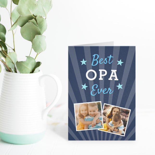 Bästa OPA någonsin | Fars dag Photo Kort (Skapare uppladdad)