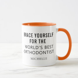 Bästa ortodontistPersonlig Professionell Namn Mugg