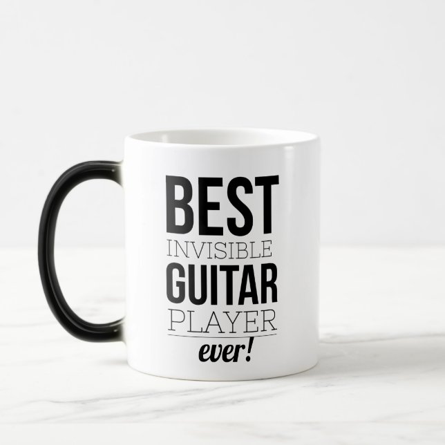 Bästa osynliga gitarr-spelare magisk mugg (Vänster)