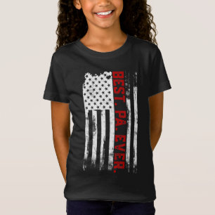 Bästa Pa-present till den amerikanska USA flagga-F T Shirt