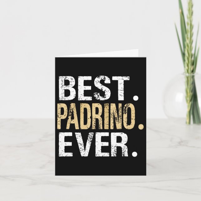 Bästa Padrino någonsin Spanien - spanska gudfadern Kort (Framsida)