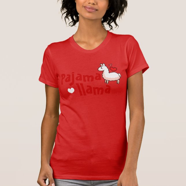 Bästa PajamaLlamaPajama Tee Shirt (Framsida)