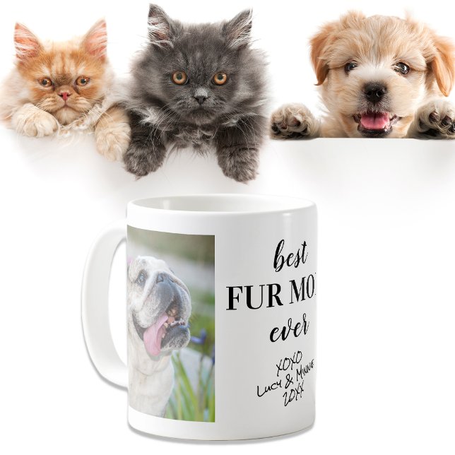 Bästa Päls Mamma någonsin-Personligen för foton Kaffemugg (Skapare uppladdad)