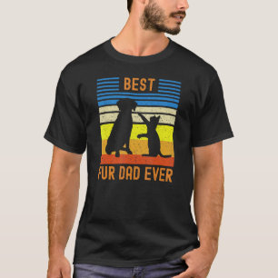 Bästa päls pappa någonsin gul choklad labrador hun t shirt