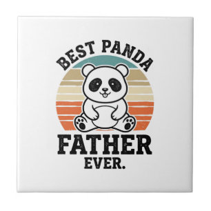 Bästa Panda Pappa Någonsin Vintage Panda Tröja Des Kakelplatta