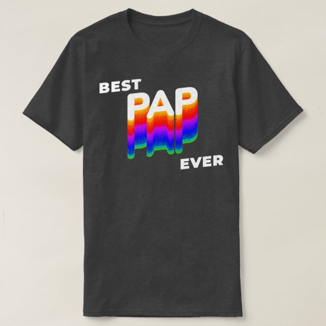 Bästa Pap-vardagsmorfar far-dagen T Shirt (Design framsida)