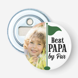 Bästa Papa av Par Foto Golf Flagga Flasköppnare