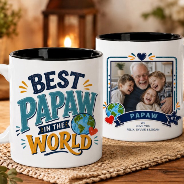 Bästa Papaw i Världen Foto Mugg (Skapare uppladdad)