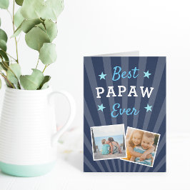 Bästa papaw någonsin | Fars dag Photo Kort