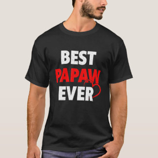 Bästa papaw någonsin Retro Valentines day Matching T Shirt