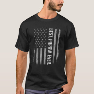 Bästa papaw någonsin USA:s Flagga för Pappor Da T Shirt