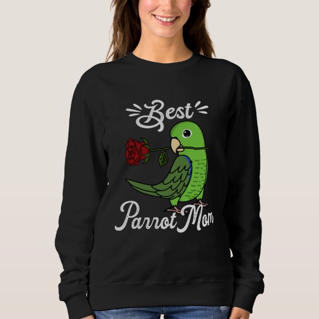 Bästa papegojamma jag grön parrotlet t shirt (Framsida)