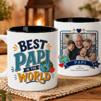 Bästa Papi i Världen Foto Mugg
