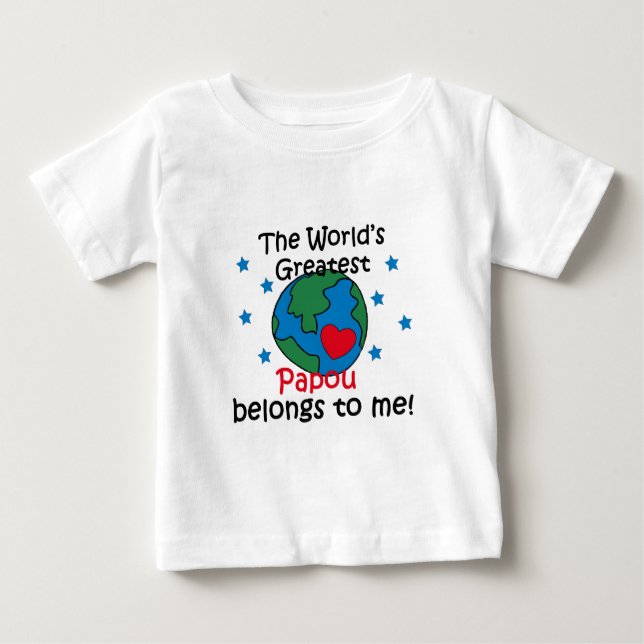 Bästa papou-Tillhör för mig Tee Shirt (Framsida)